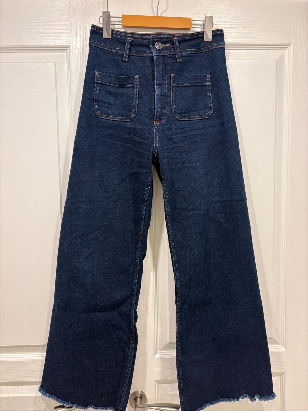 Women’s Zara Dark Blue Wide-Leg Jeans